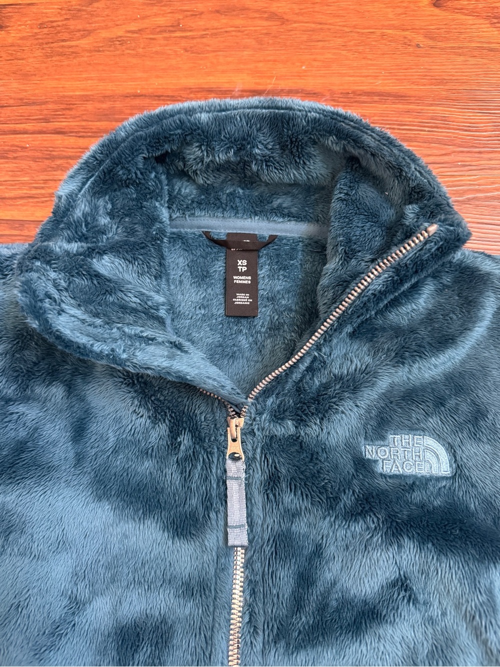 The North Face Osito Plush Fleece Jacket Teal Blue Women’s XS - Picture 2 of 3